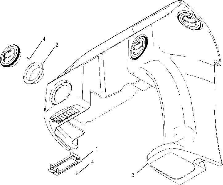 CONSOLE GP-FRONT 2379542 CAT