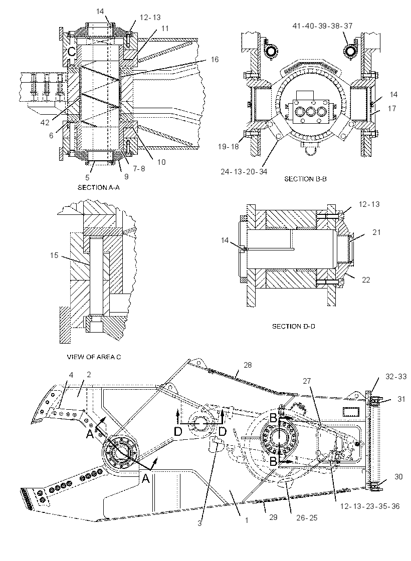 HOUSING GP-SHEAR 2458017 CAT
