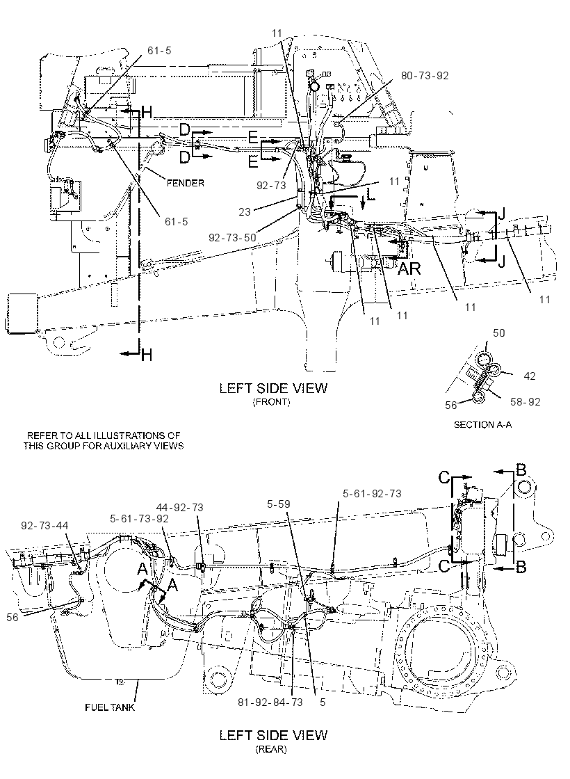Проводка шасси 1993416 CAT