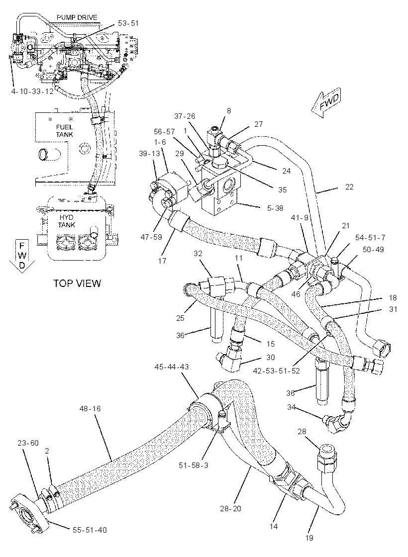 LINES GP-CHARGE PRESSURE 2156249 CAT