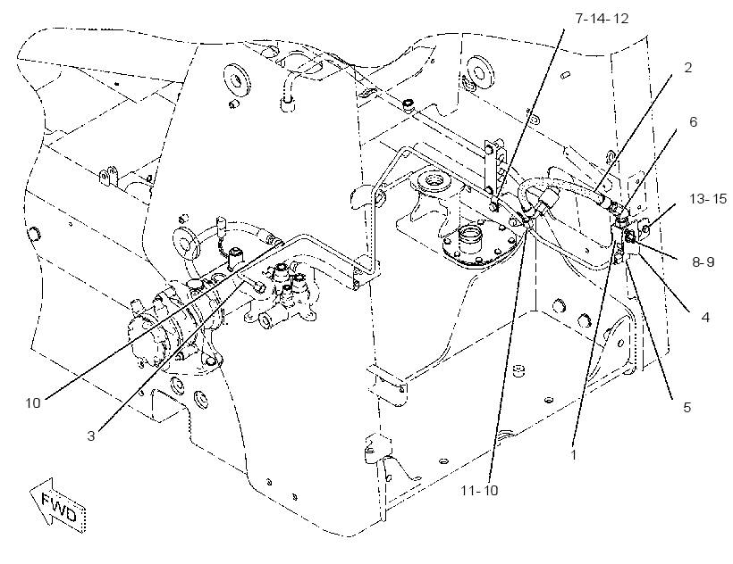 LINES GP-LOWERING CONTROL 2186290 CAT
