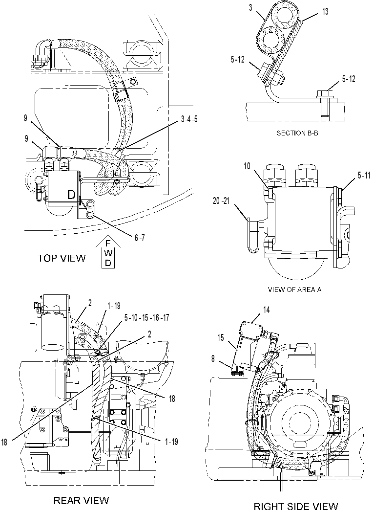 FILTER & MTG GP-ENGINE OIL 2056808 CAT