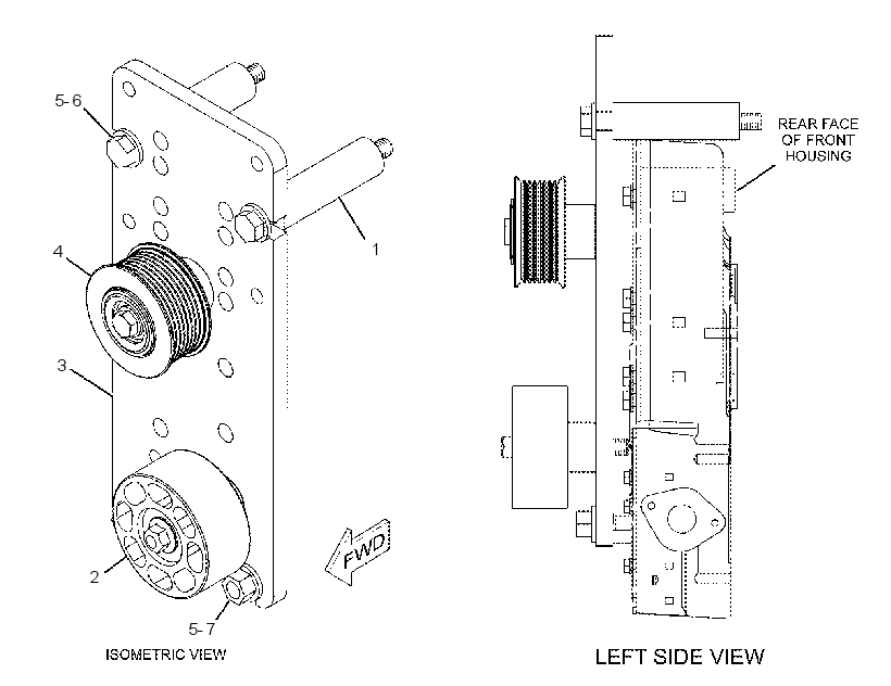 MOUNTING GP-BELT TENSIONER 2197471 CAT
