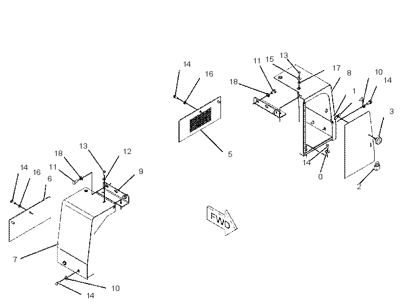 ENCLOSURE GP-REAR 2101689 CAT