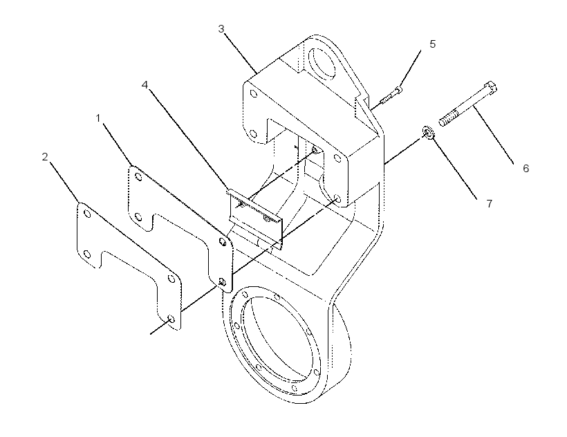 SUPPORT GP-MOTOR 2368037 CAT