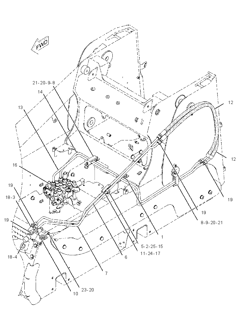 LINES GP-WORK TOOL 2186134 CAT