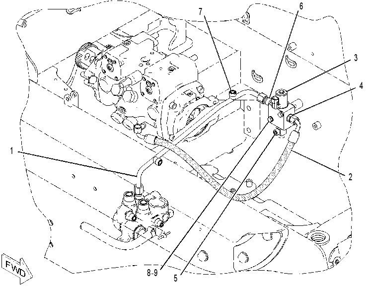 MANIFOLD & LINES GP-CONTROL 2186174 CAT