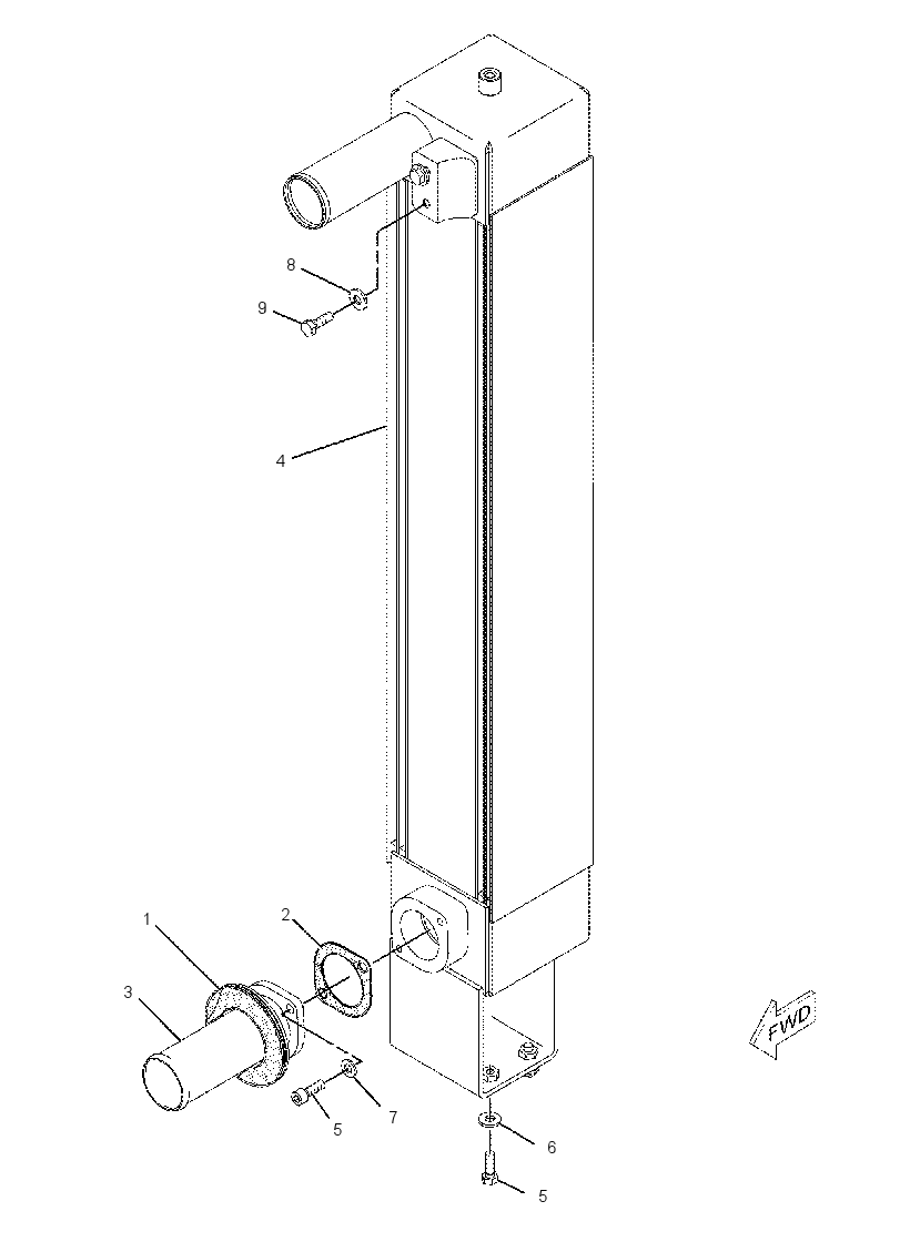 AFTERCOOLER GP 1883415 CAT