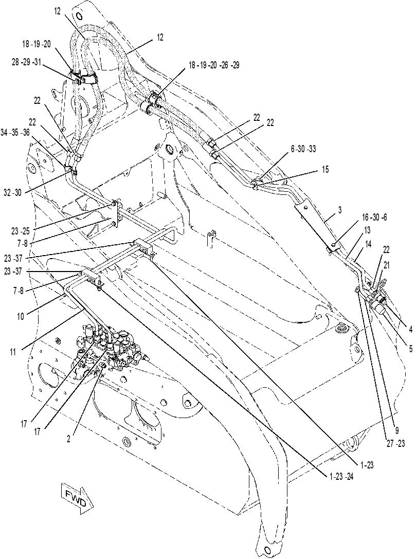 LINES GP-WORK TOOL 2186311 CAT