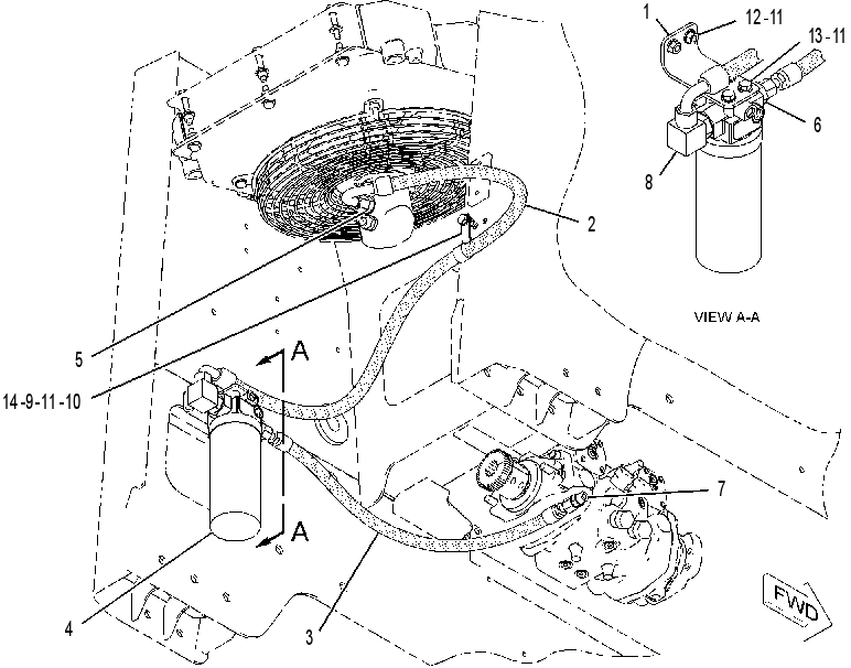 FILTER & LINES GP-HYDRAULIC 2186624 CAT