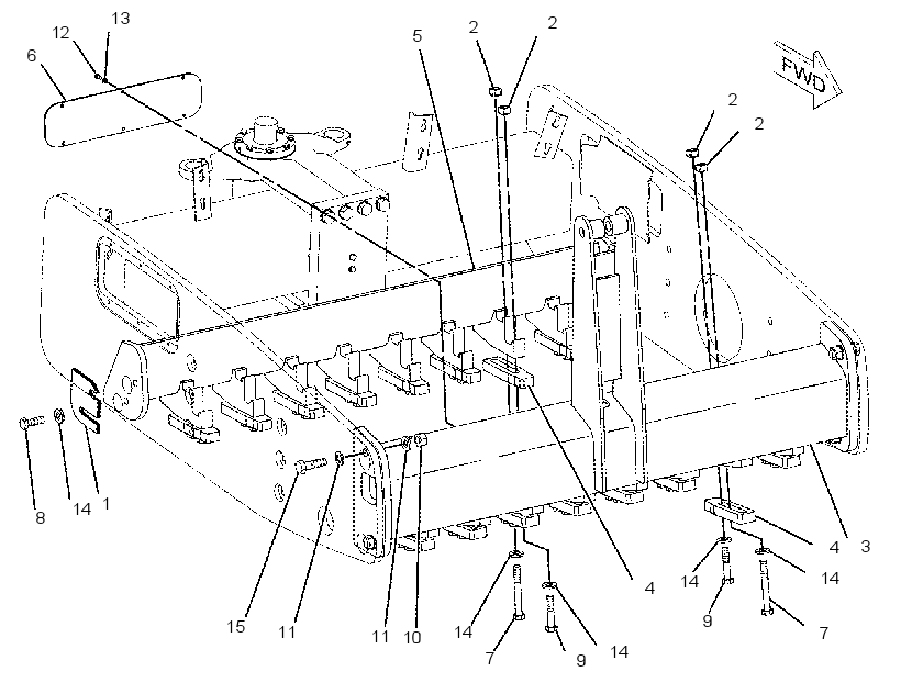 BUMPER GP 2131802 CAT