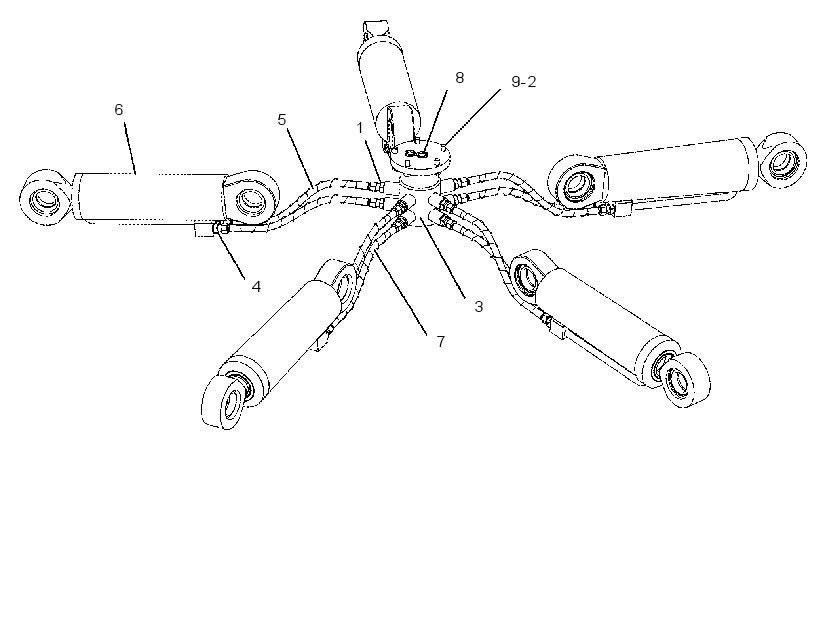CYLINDER & LINES GP-GRAPPLE 2311118 CAT