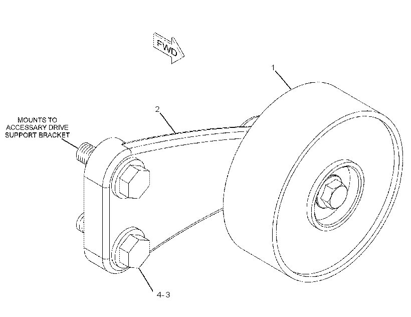 IDLER GP-BELT 2450234 CAT