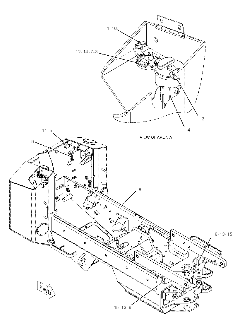 FRAME & TANK GP-REAR 2412900 CAT