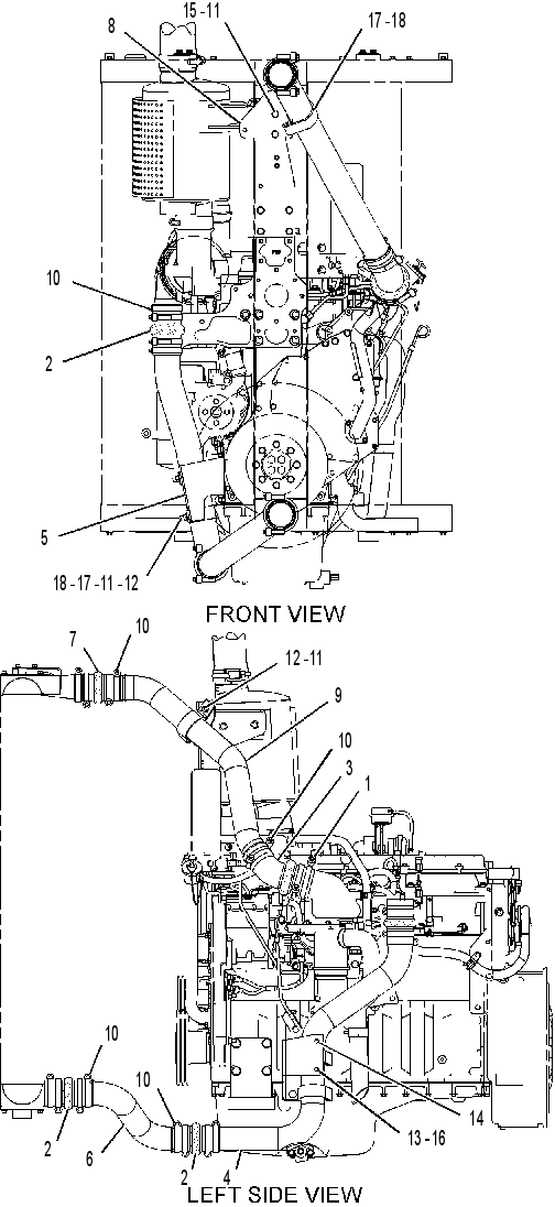 LINES GP-AFTERCOOLER AIR 1937829 CAT