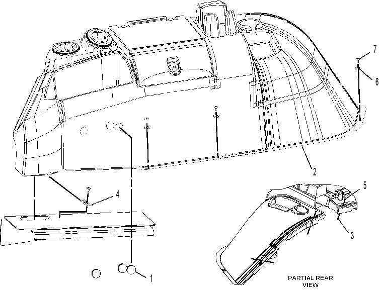 CONSOLE GP-FRONT 2470470 CAT