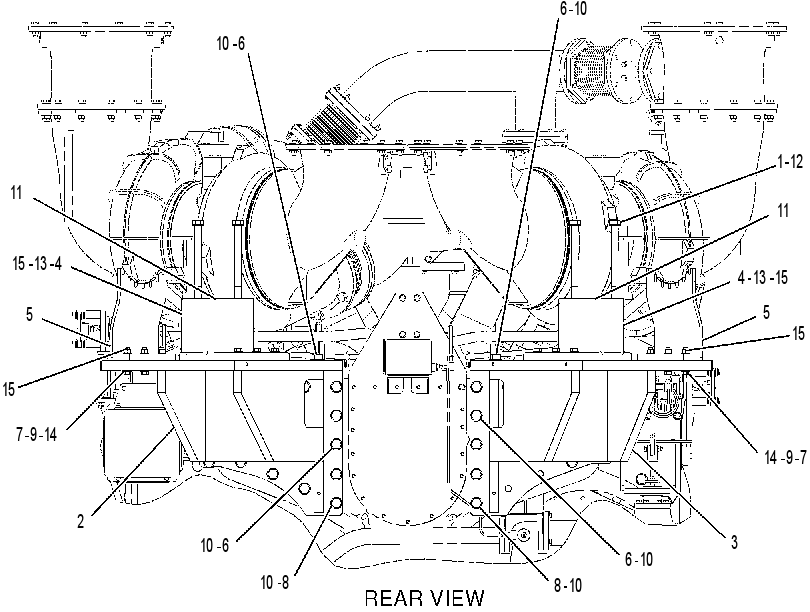 MOUNTING GP-TURBOCHARGER 1953910 CAT