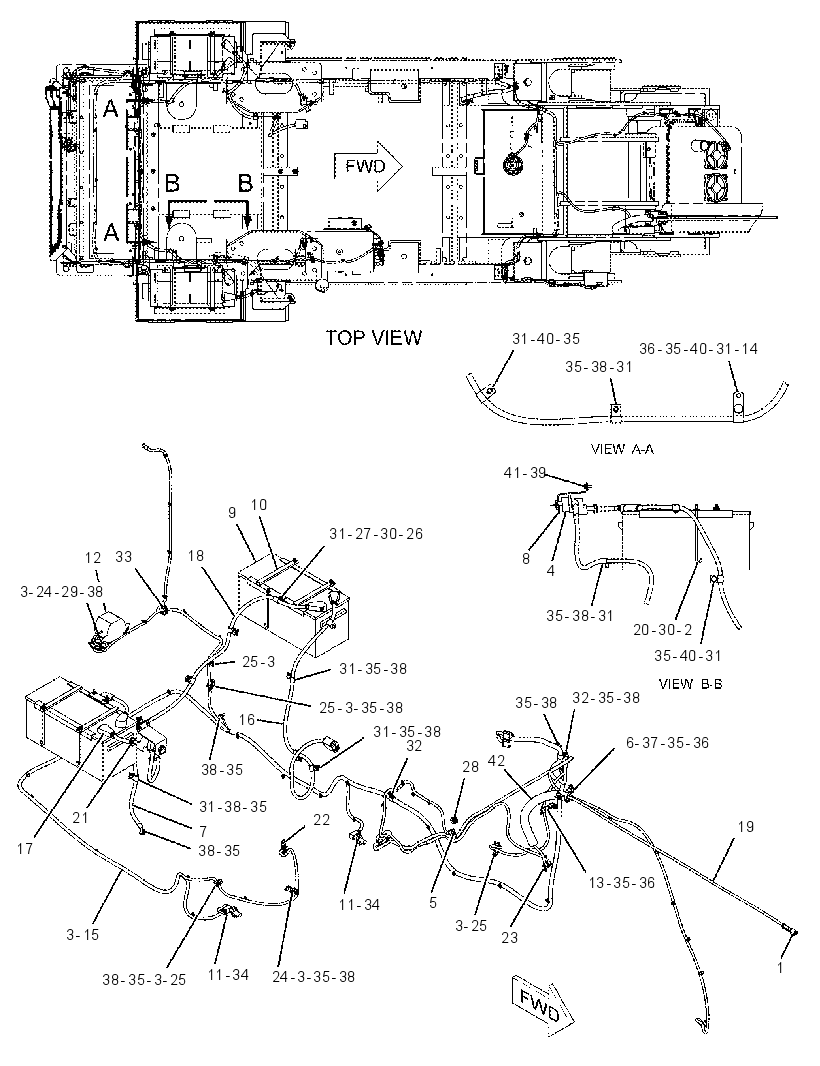 Аккумулятор с проводкой 1887709 CAT