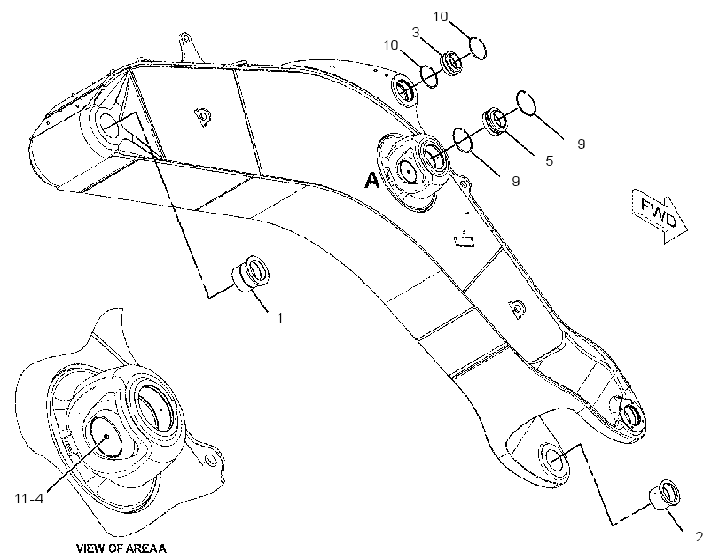 BOOM & BEARING AS-MASS EX 1408757 CAT