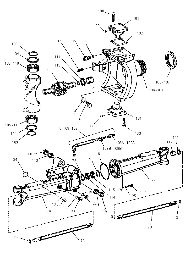AXLE AR-FRONT 1242921 CAT
