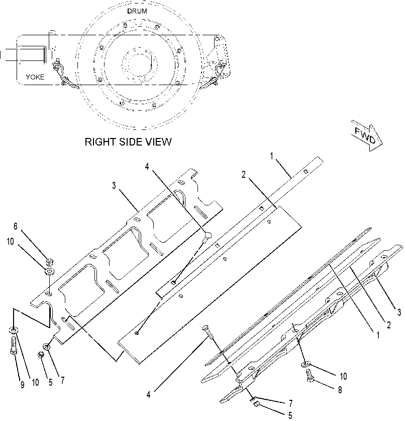 SCRAPER GP-DRUM 2357180 CAT