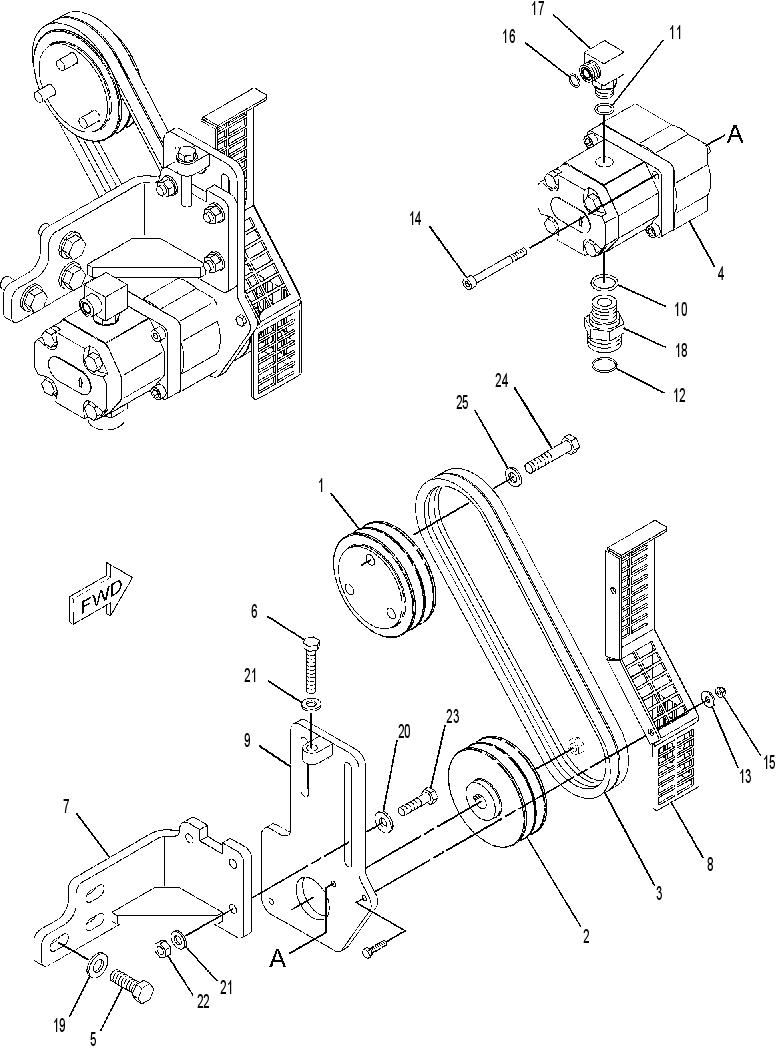 PUMP & MTG GP-VIBRATORY 2477958 CAT