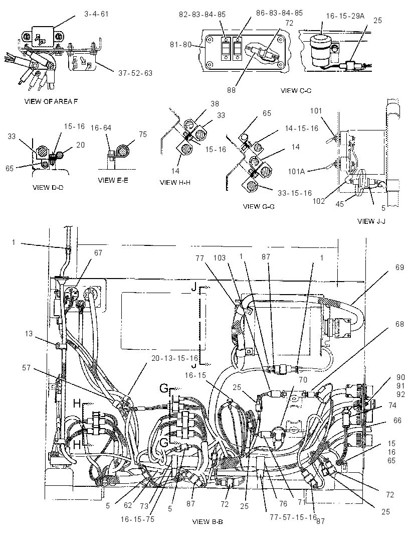 Проводка кабины 8X4062 CAT