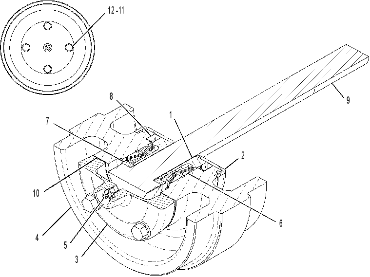 IDLER GP-ELEVATOR CHAIN ADJUST 8I2404 CAT