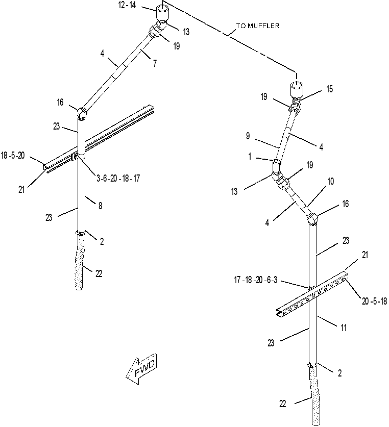DRAIN GP-MUFFLER 2174418 CAT