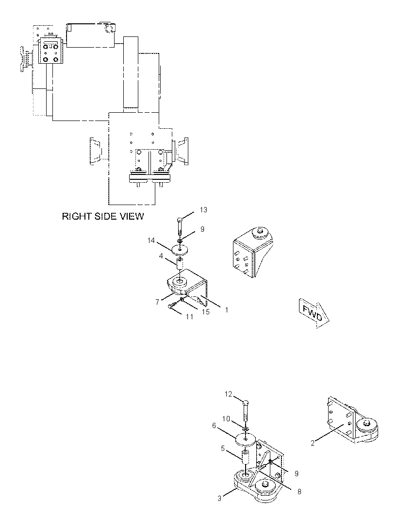SUPPORT GP-TRANSMISSION 2400330 CAT