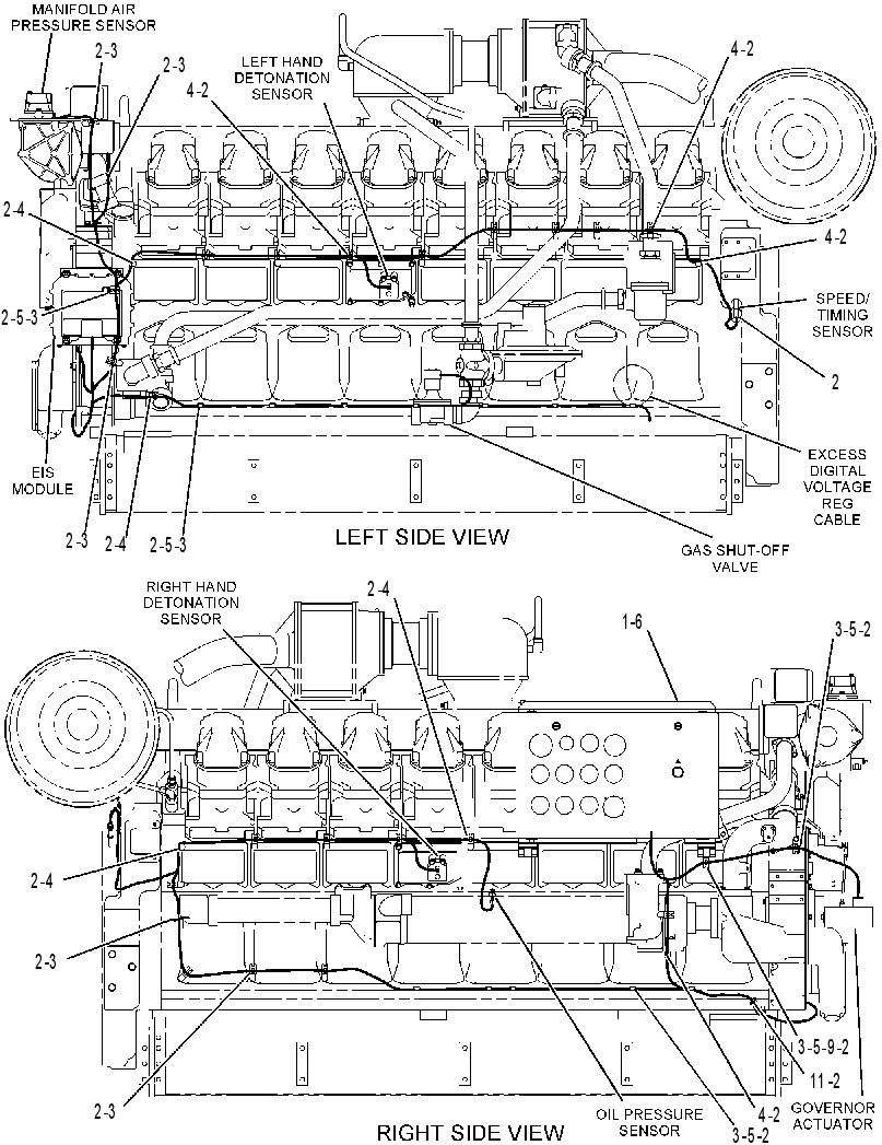 Проводка двигателя 4P9575 CAT
