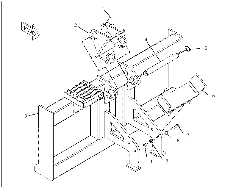 FRAME GP-AUGER 1615826 CAT