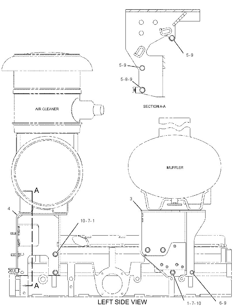 MOUNTING GP-MUFFLER 1998013 CAT