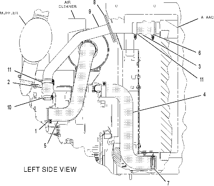 LINES GP-AFTERCOOLER AIR 1924339 CAT
