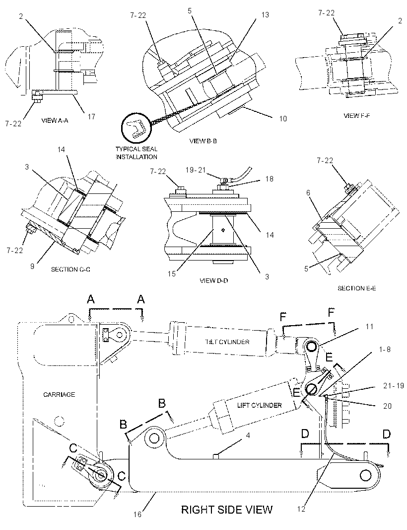 FRAME GP-RIPPER 1851715 CAT