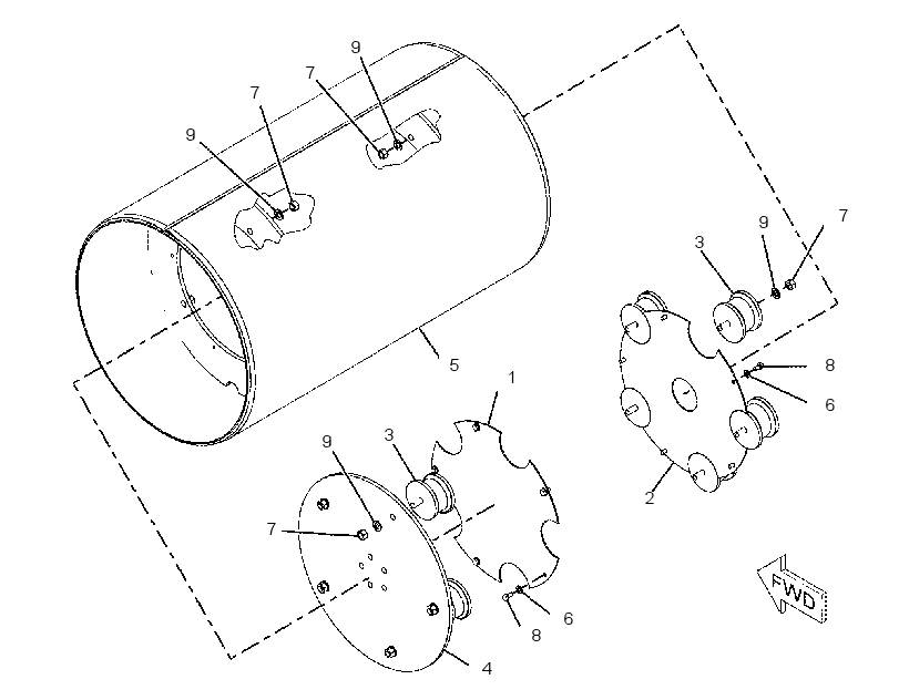 DRUM GP-COMPACTOR 2287821 CAT