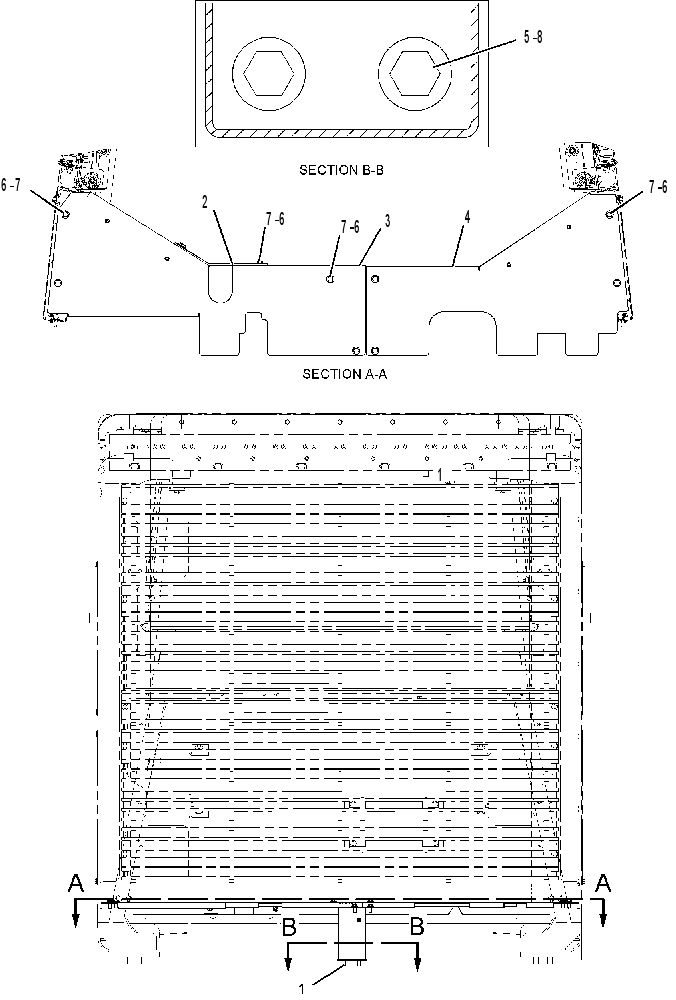 BAFFLE GP-RADIATOR 2405561 CAT