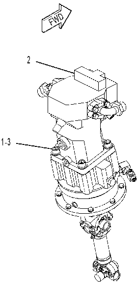 Мотор хода с креплением 2419393 CAT