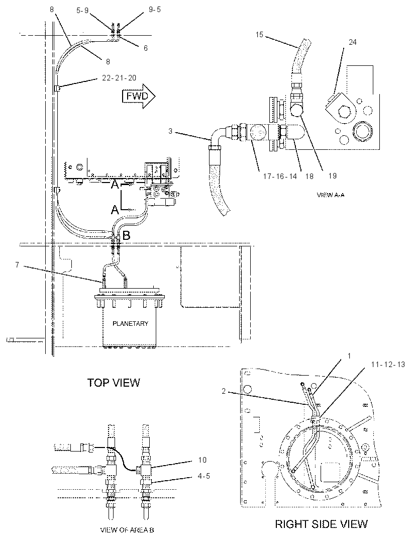 LINES GP-BRAKE & SHIFT 2272540 CAT
