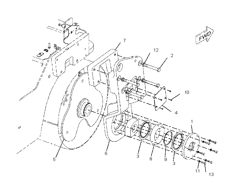 SUPPORT GP-MOTOR 2453186 CAT