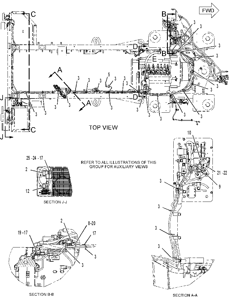 WIRING GP-TRANSMISSION CONTROL 2461432 CAT