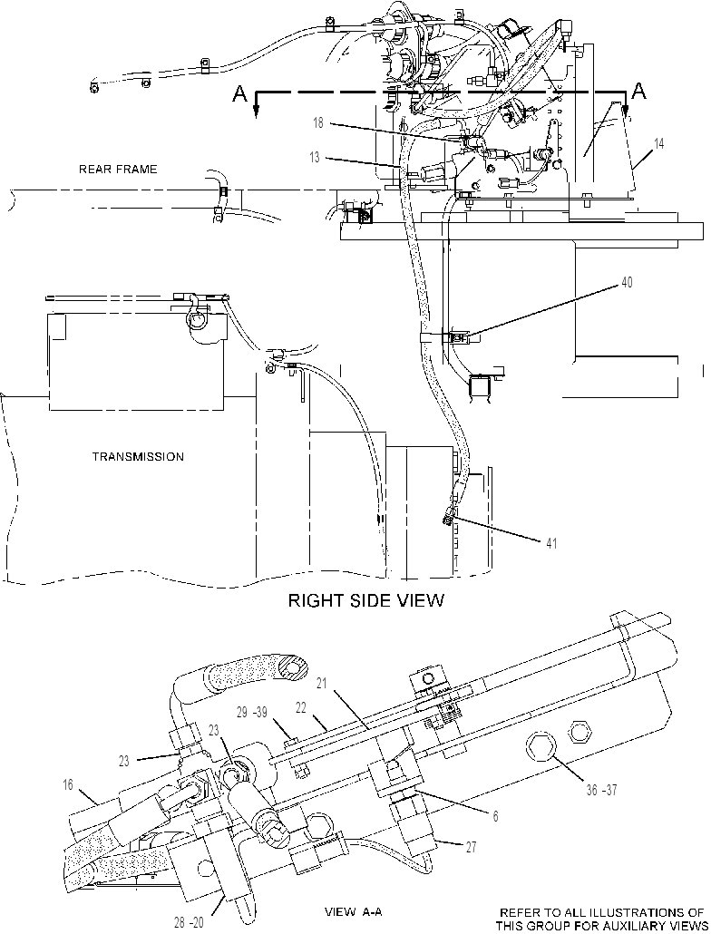 LINES GP-PARKING BRAKE 2350630 CAT