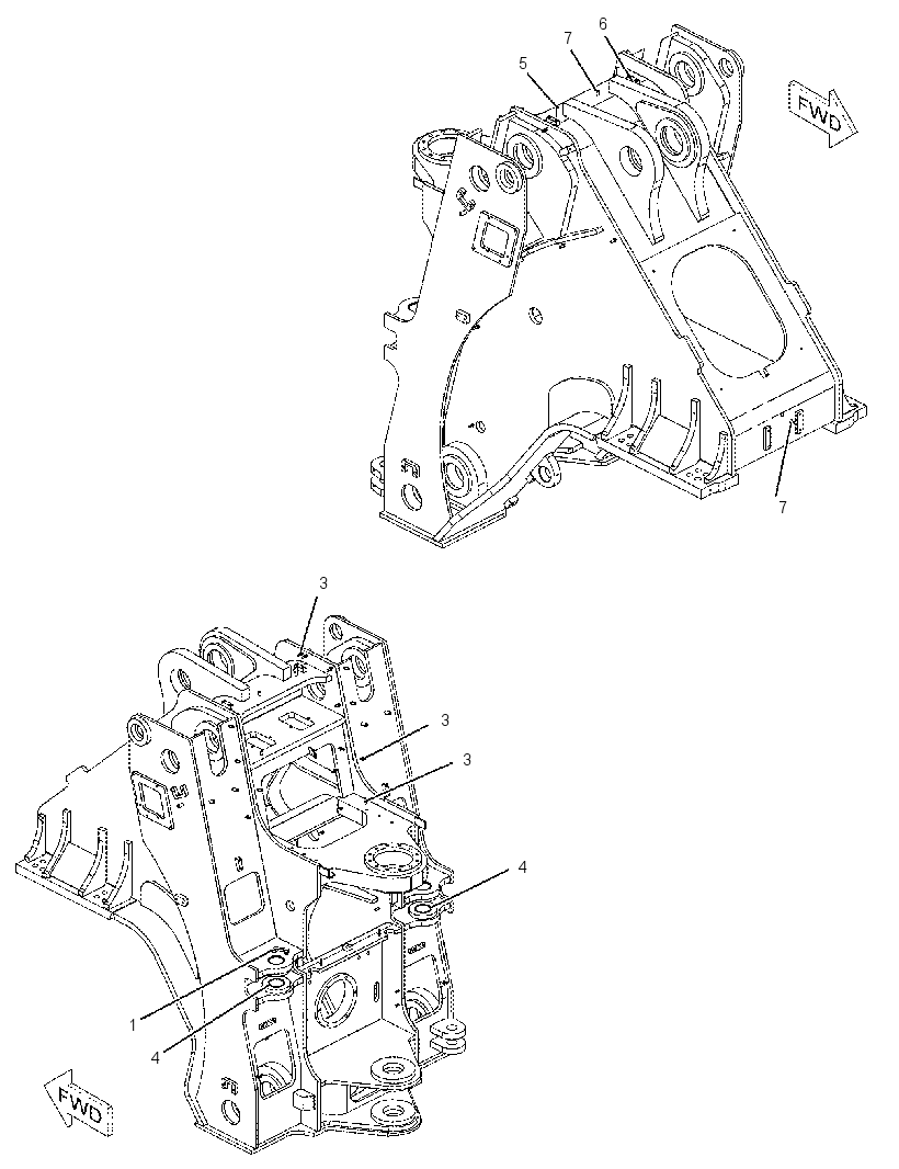 FRAME AS-LOADER 2351086 CAT