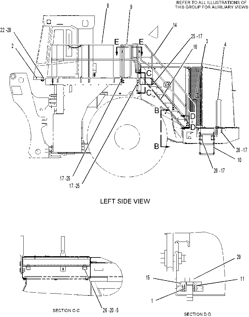 HANDRAIL & STEP GP 2197514 CAT