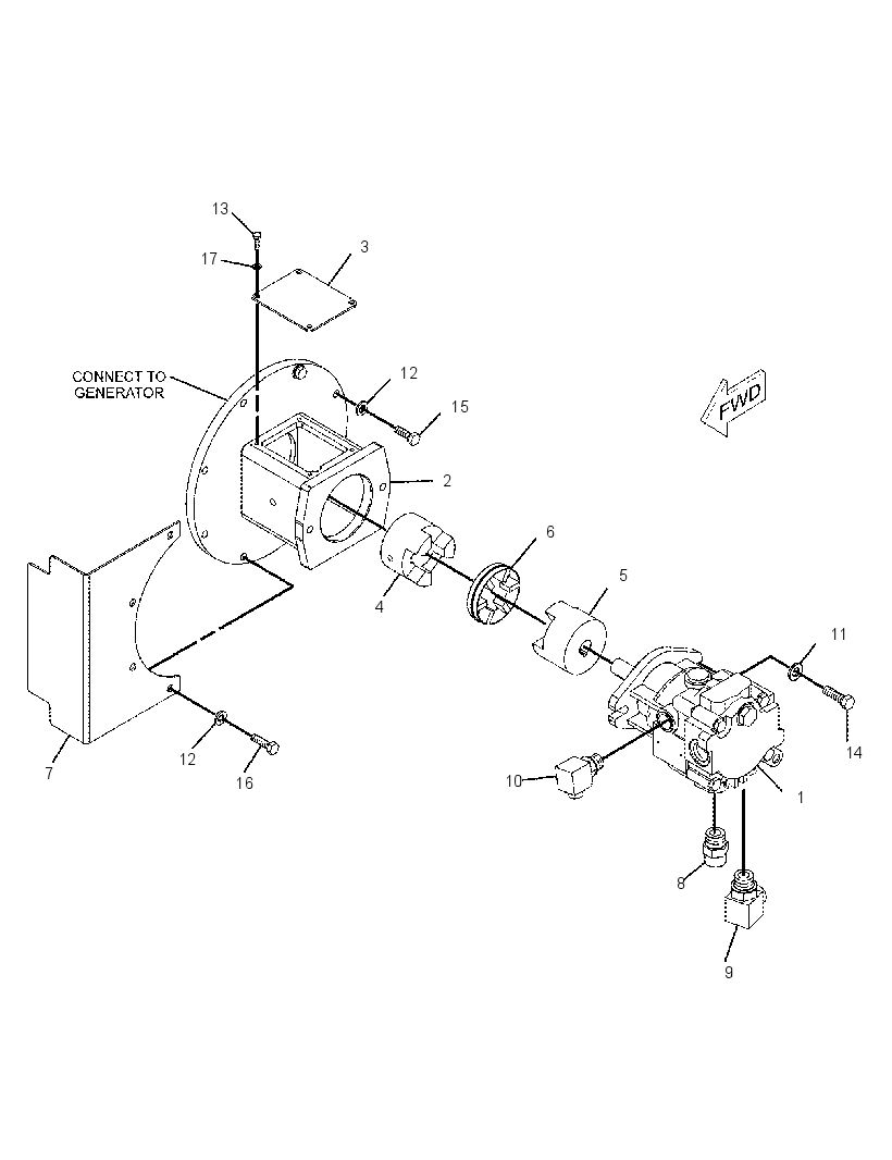 MOTOR & MTG GP-GENERATOR 2341576 CAT