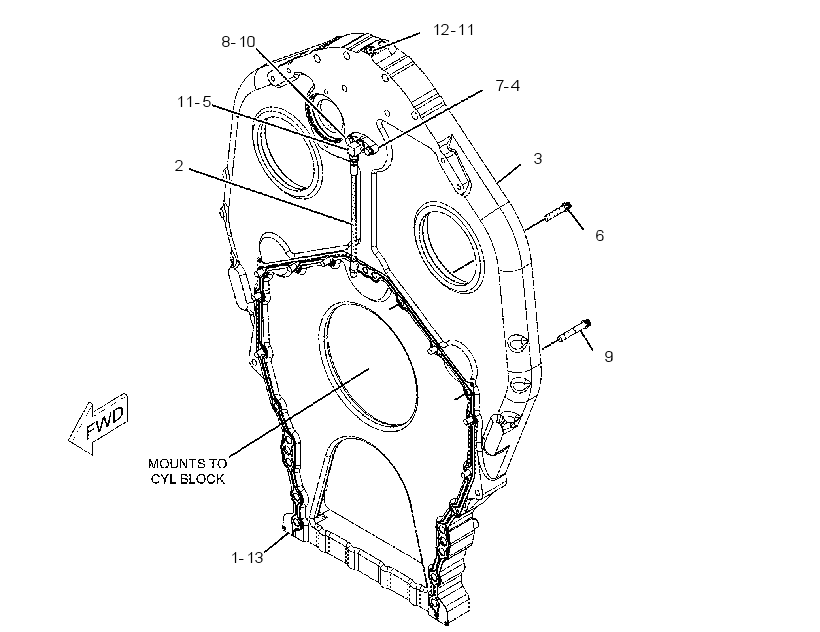 HOUSING GP-REAR 2332462 CAT