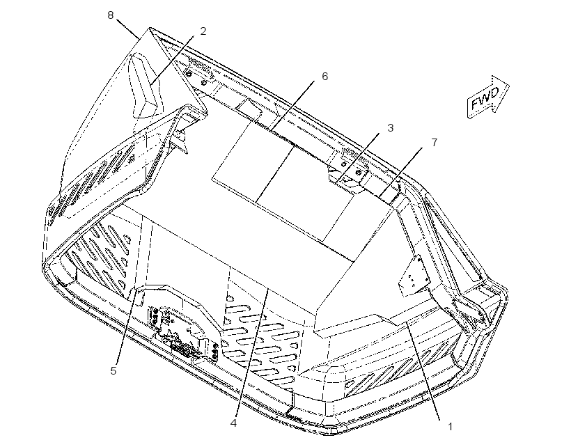 HOOD GP-SOUND SUPPRESSION 2486644 CAT