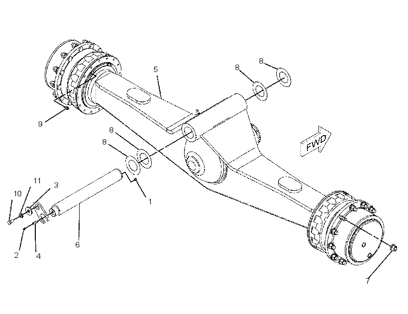 AXLE AR-REAR 2275313 CAT