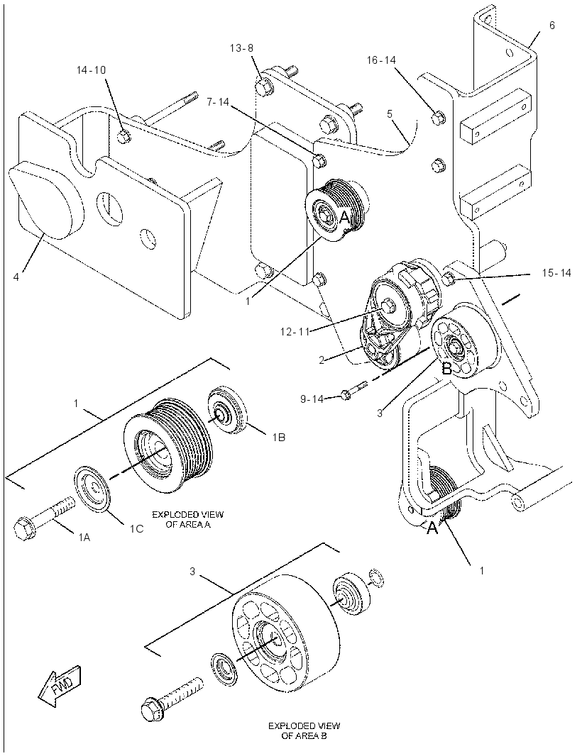 MOUNTING GP-BELT TENSIONER 1977433 CAT
