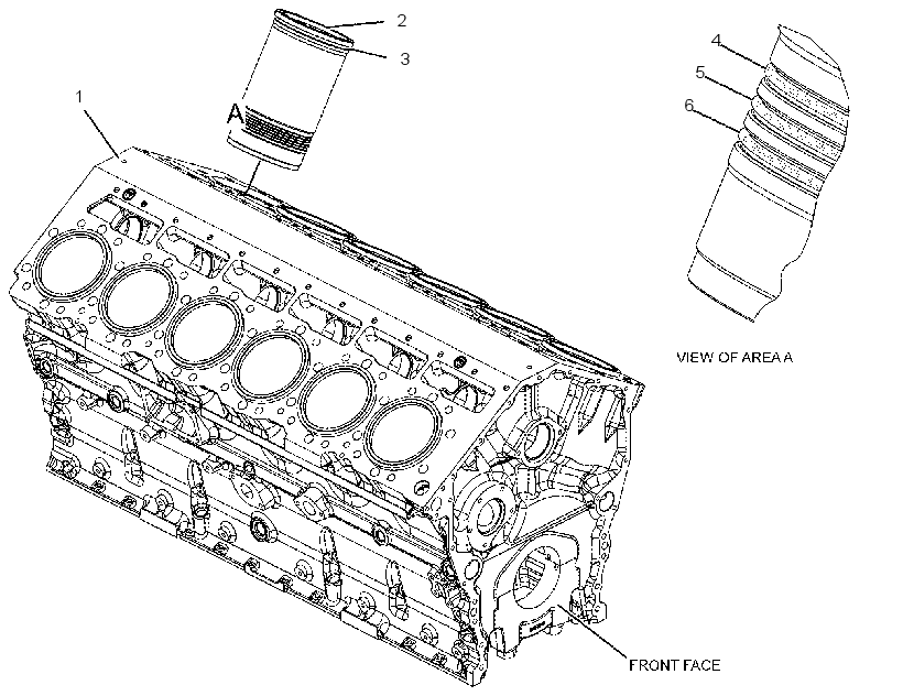 Блок цилиндров в сборе 2462895 CAT